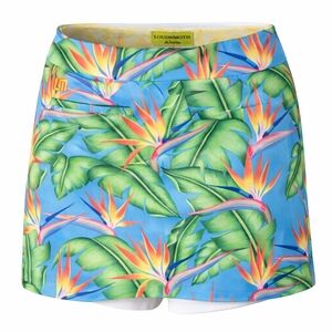 Loudmouth Women's Leafy Paradise Skorts - Blue and Green